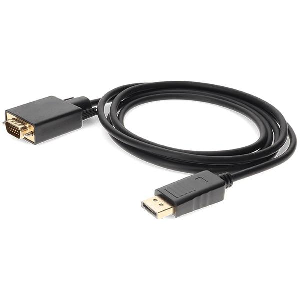 Add-On Addon 6Ft Displayport Male To Vga Male Black Adapter Cable DISPLAYPORT2VGA6F